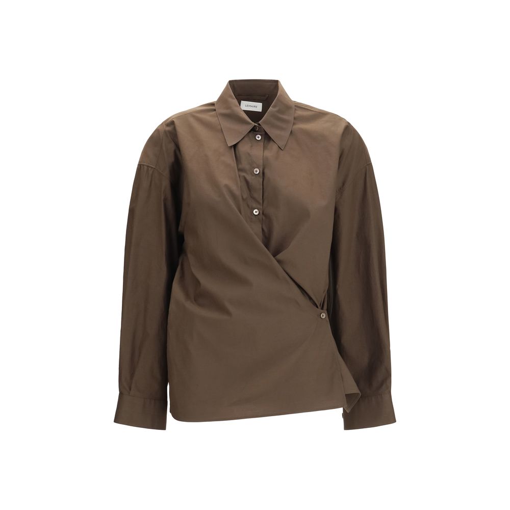 Lemaire Brown Cotton Shirt IT36 | XS, IT38 | S, IT40 | M