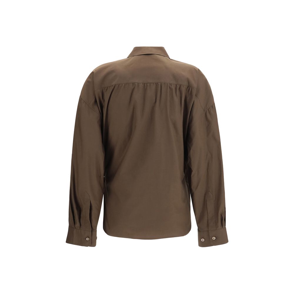 Lemaire Brown Cotton Shirt IT36 | XS, IT38 | S, IT40 | M