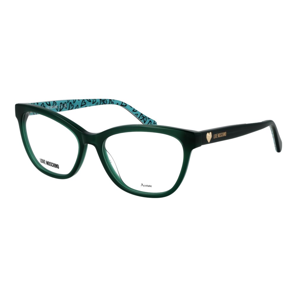 Love Moschino Women's Bicolor Acetate Glasses – Green Frame