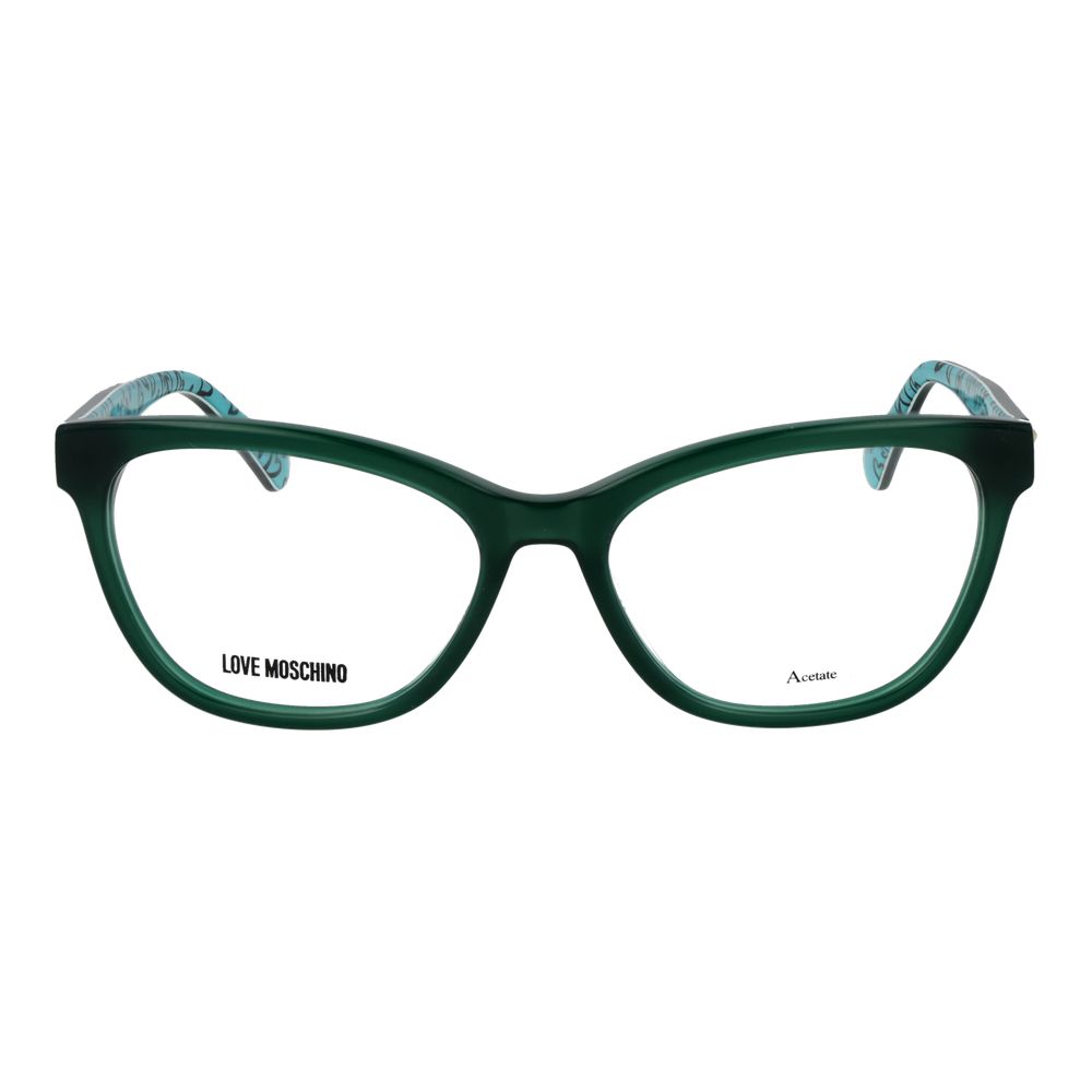 Love Moschino Women's Bicolor Acetate Glasses – Green Frame