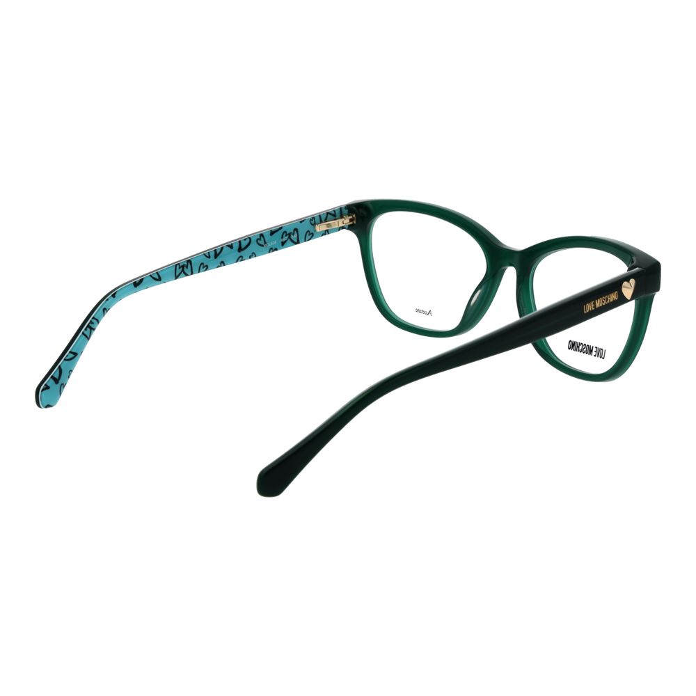 Love Moschino Women's Bicolor Acetate Glasses – Green Frame