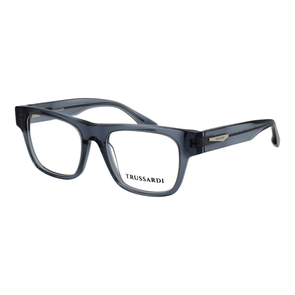 Trussardi Men’s Optical Glasses – Grey Square Frame, 50mm