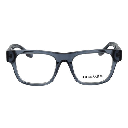 Trussardi Men’s Optical Glasses – Grey Square Frame, 50mm