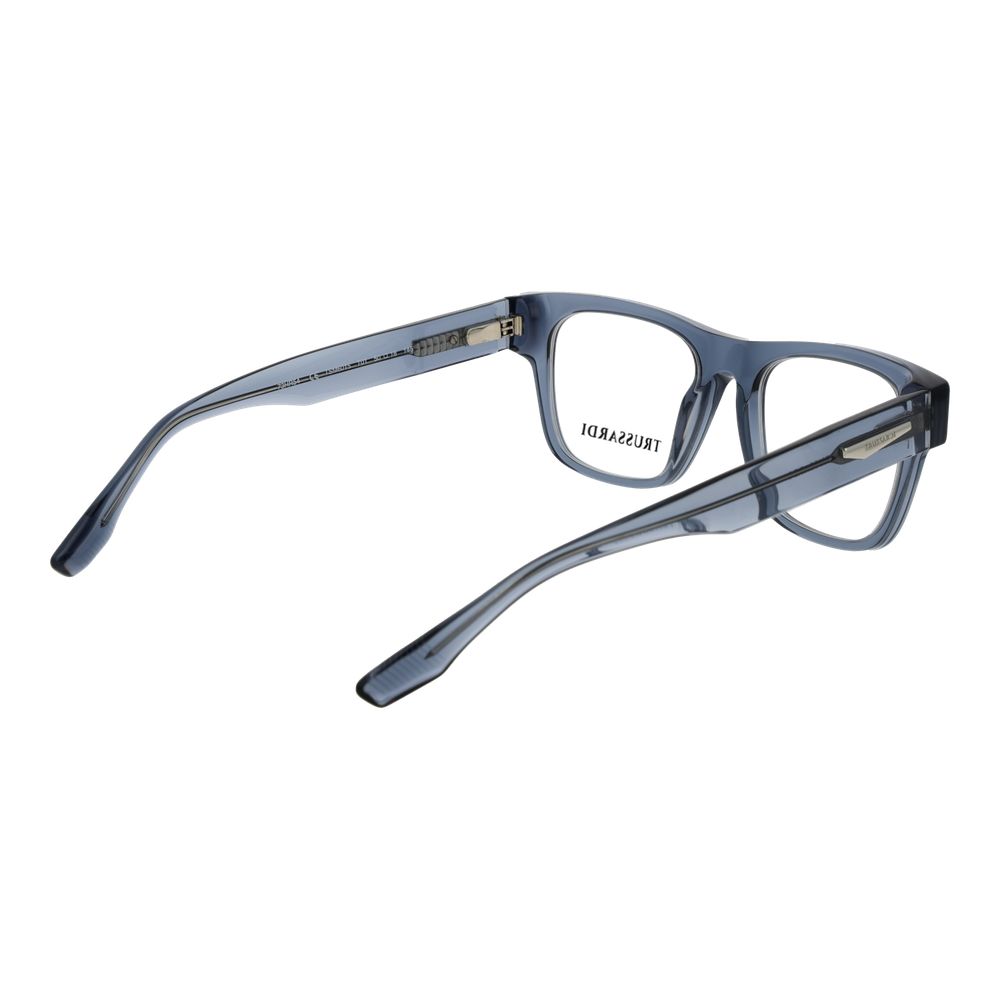 Trussardi Men’s Optical Glasses – Grey Square Frame, 50mm