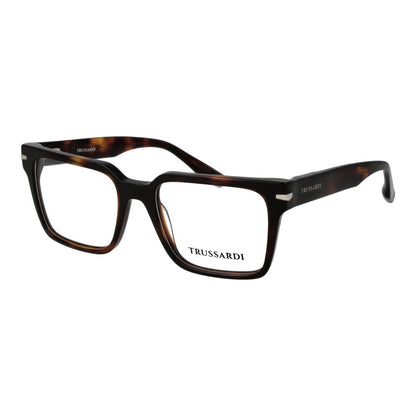 Trussardi Men’s Optical Glasses – Brown Square Frame, 54mm