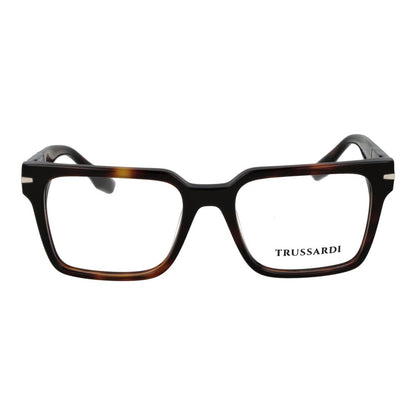 Trussardi Men’s Optical Glasses – Brown Square Frame, 54mm