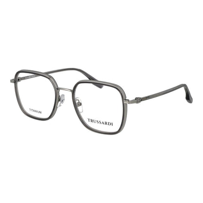 Trussardi Unisex Optical Glasses – Grey Square Frame, 52mm