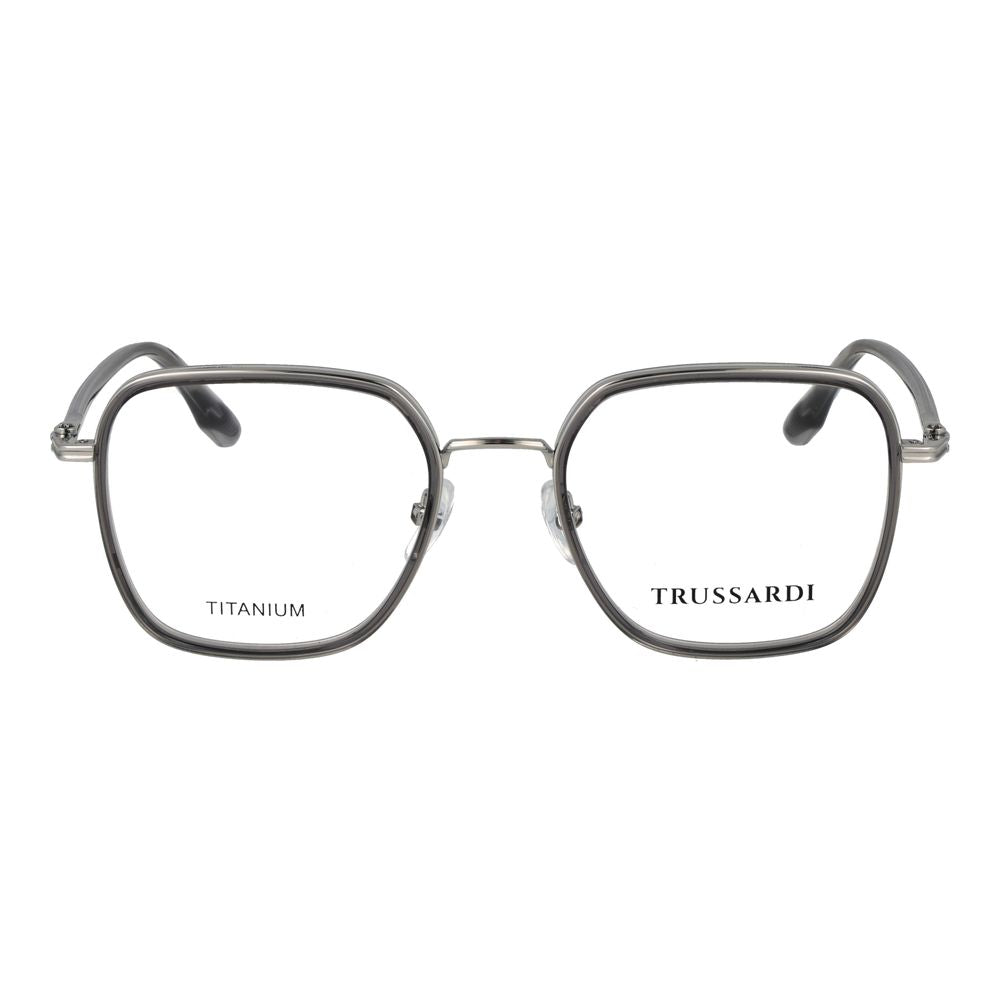 Trussardi Unisex Optical Glasses – Grey Square Frame, 52mm