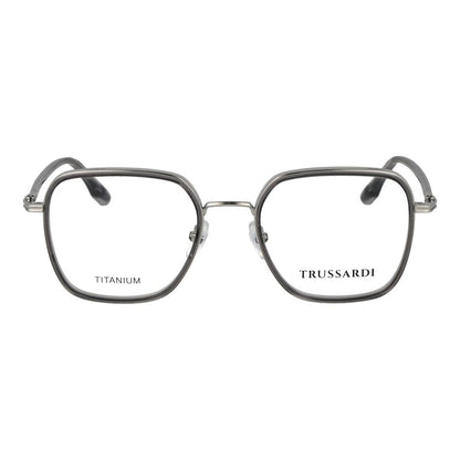 Trussardi Unisex Optical Glasses – Grey Square Frame, 52mm