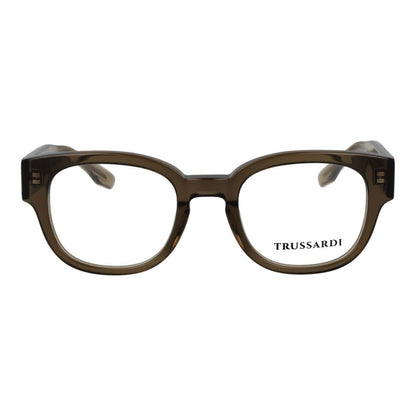Trussardi Army Acetate Glasses – Olive Full-Rim Frames