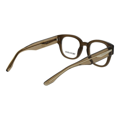 Trussardi Army Acetate Glasses – Olive Full-Rim Frames