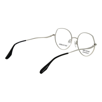 Trussardi Women’s Optical Glasses – Silver Round Frame, 54mm