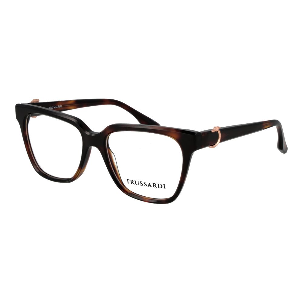 Trussardi Women’s Optical Glasses – Brown Square Frame, 51mm