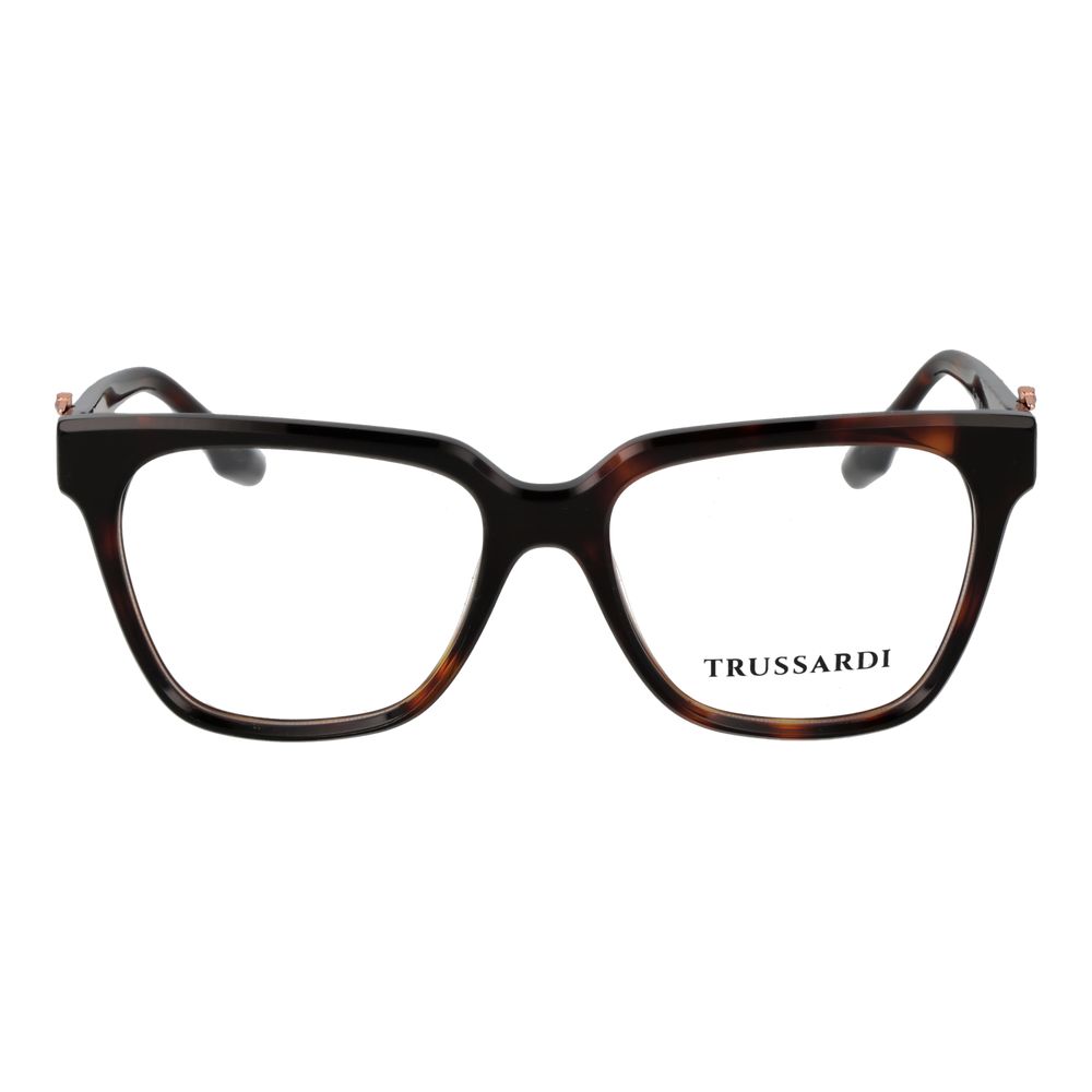 Trussardi Women’s Optical Glasses – Brown Square Frame, 51mm