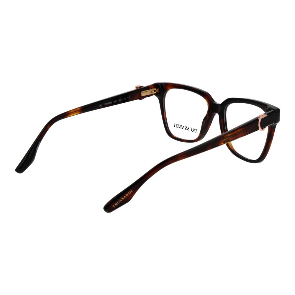 Trussardi Women’s Optical Glasses – Brown Square Frame, 51mm