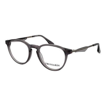 Trussardi Men’s Optical Glasses – Grey Round Frame, 48mm