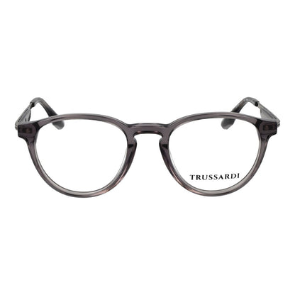 Trussardi Men’s Optical Glasses – Grey Round Frame, 48mm
