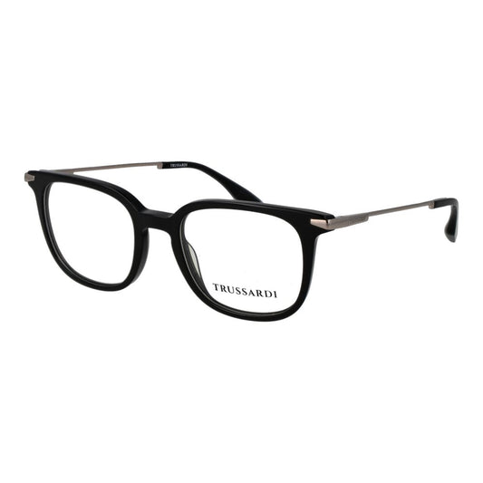 Trussardi Men’s Optical Glasses – Black Square Frame, 51mm