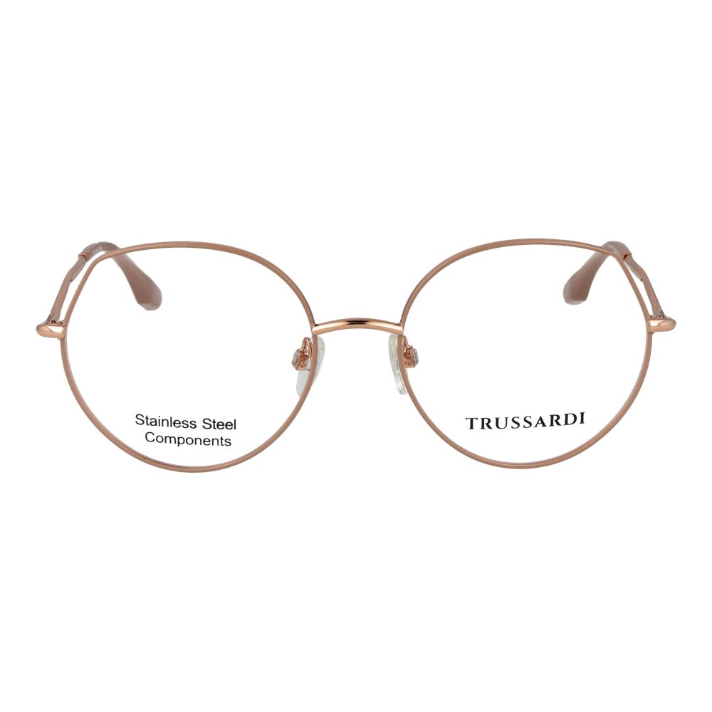 Trussardi Women’s Optical Glasses – Pink Round Frame, 54mm