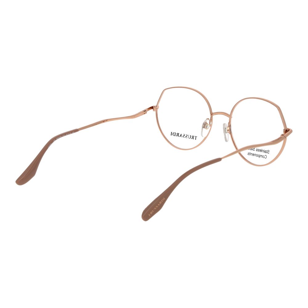 Trussardi Women’s Optical Glasses – Pink Round Frame, 54mm