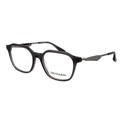 Trussardi Men’s Optical Glasses – Gray Square Frame, 52mm