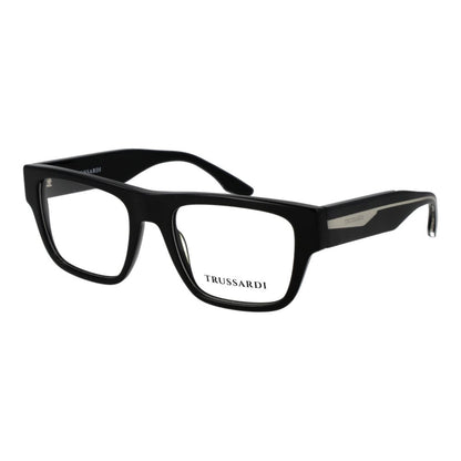 Trussardi Black Acetate Glasses – Square Full-Rim Frames