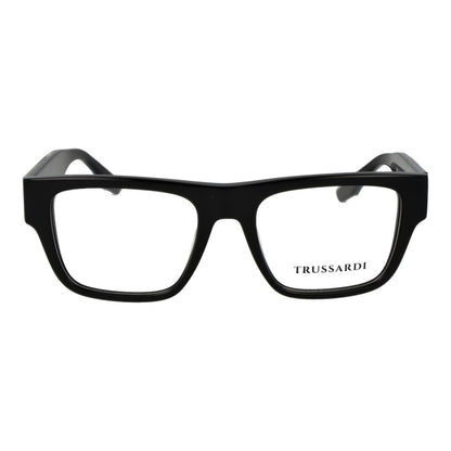 Trussardi Black Acetate Glasses – Square Full-Rim Frames