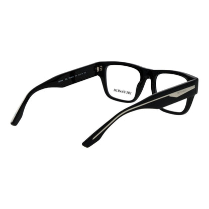 Trussardi Black Acetate Glasses – Square Full-Rim Frames