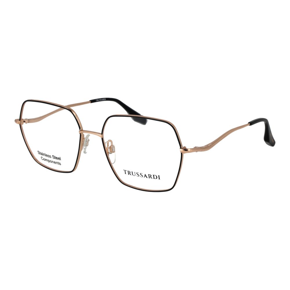 Trussardi Women’s Optical Glasses – Black Square Frame, 56mm