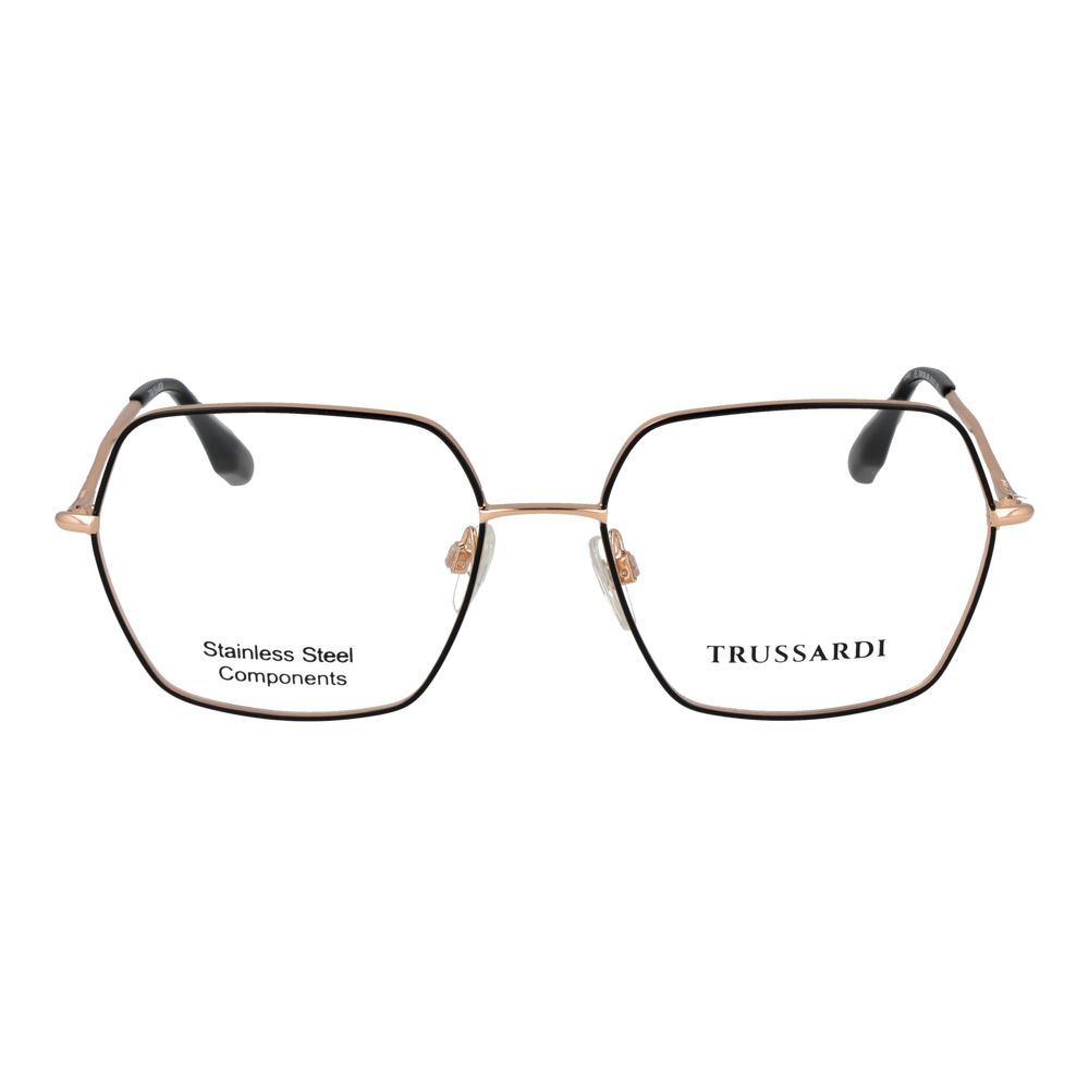 Trussardi Women’s Optical Glasses – Black Square Frame, 56mm