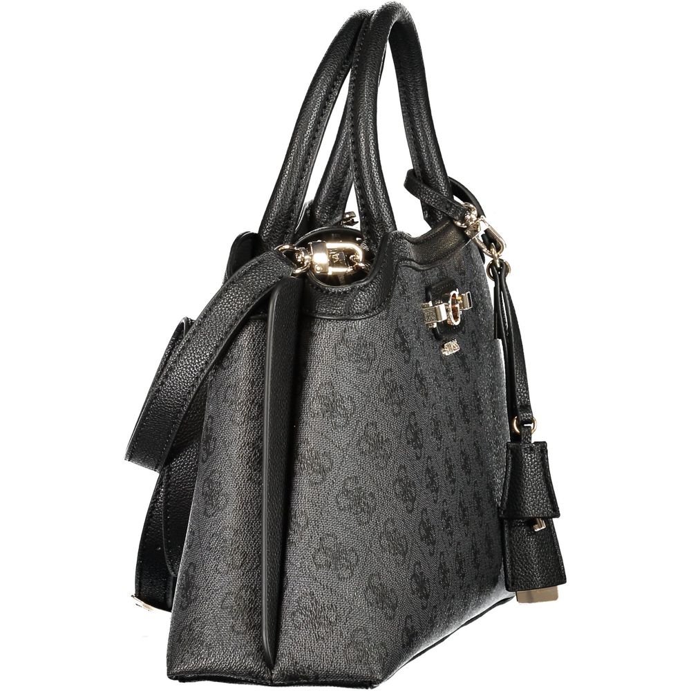 Guess Jeans Black Polyethylene Handbag - Lindsey Bag