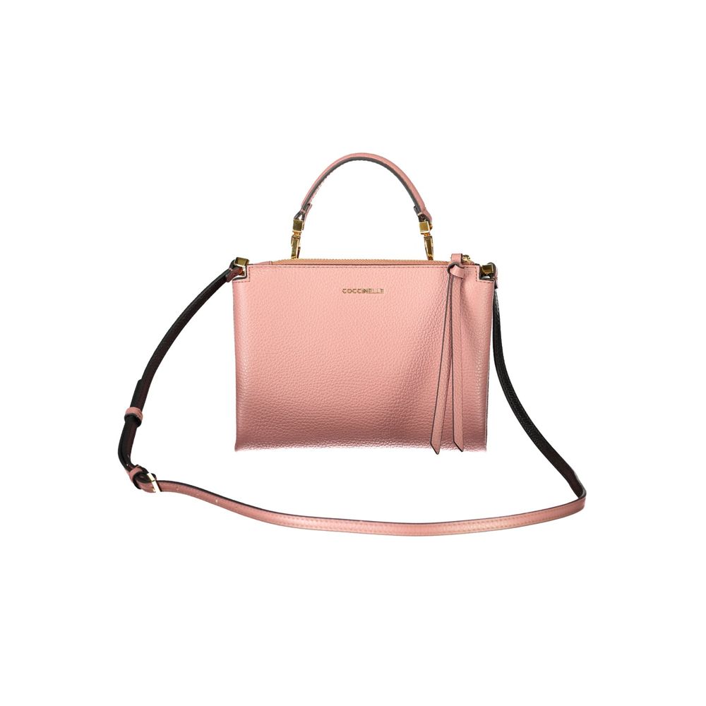 Coccinelle Pink Leather Handbag - Arlettis Bag