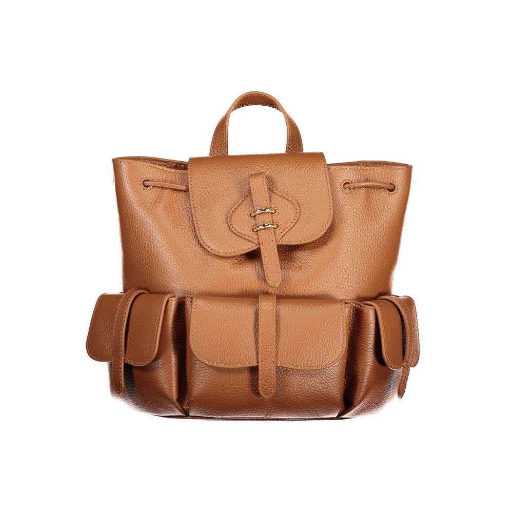 Coccinelle MAVERY POKET Brown Leather Backpack