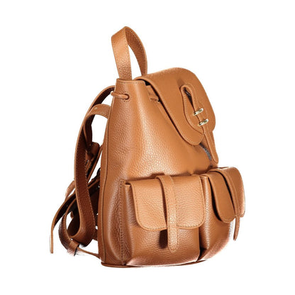 Coccinelle MAVERY POKET Brown Leather Backpack