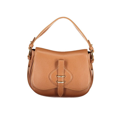 Coccinelle Brown Leather Handbag - MAVERY BAG