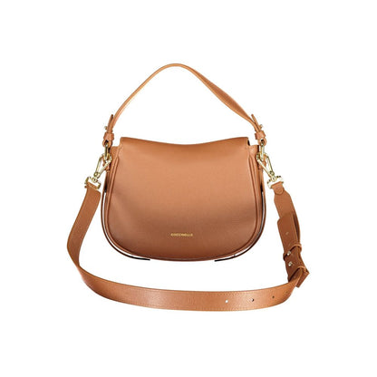 Coccinelle Brown Leather Handbag - MAVERY BAG