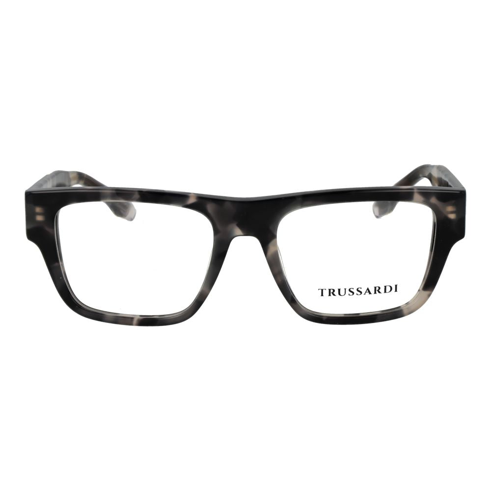 Trussardi Unisex Optical Glasses – Gray Square Frame, 52mm