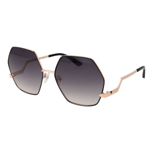 Guess Black Metal Sunglasses - Women - Black - Gradient Grey Lenses - Full-Rim - 100% UVA & UVB Protection