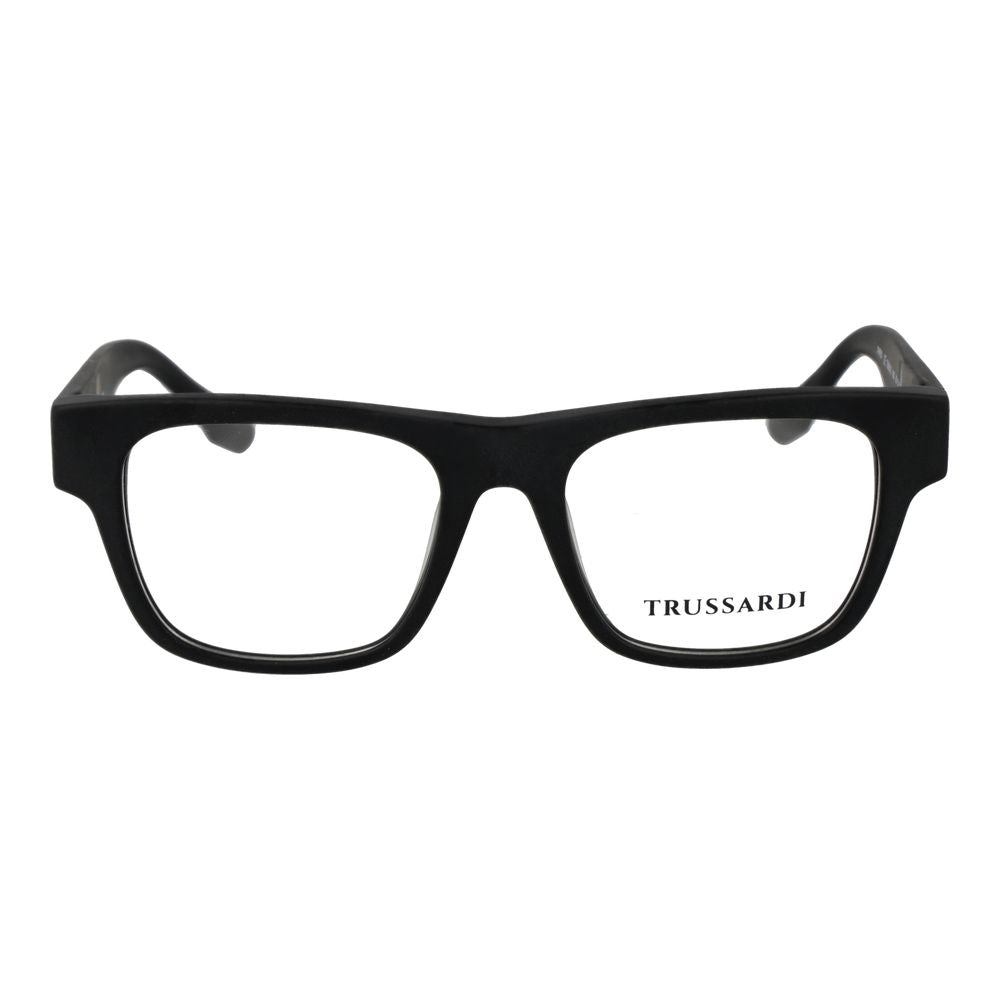 Trussardi Men's Optical Glasses – Black Square Frame, 50mm
