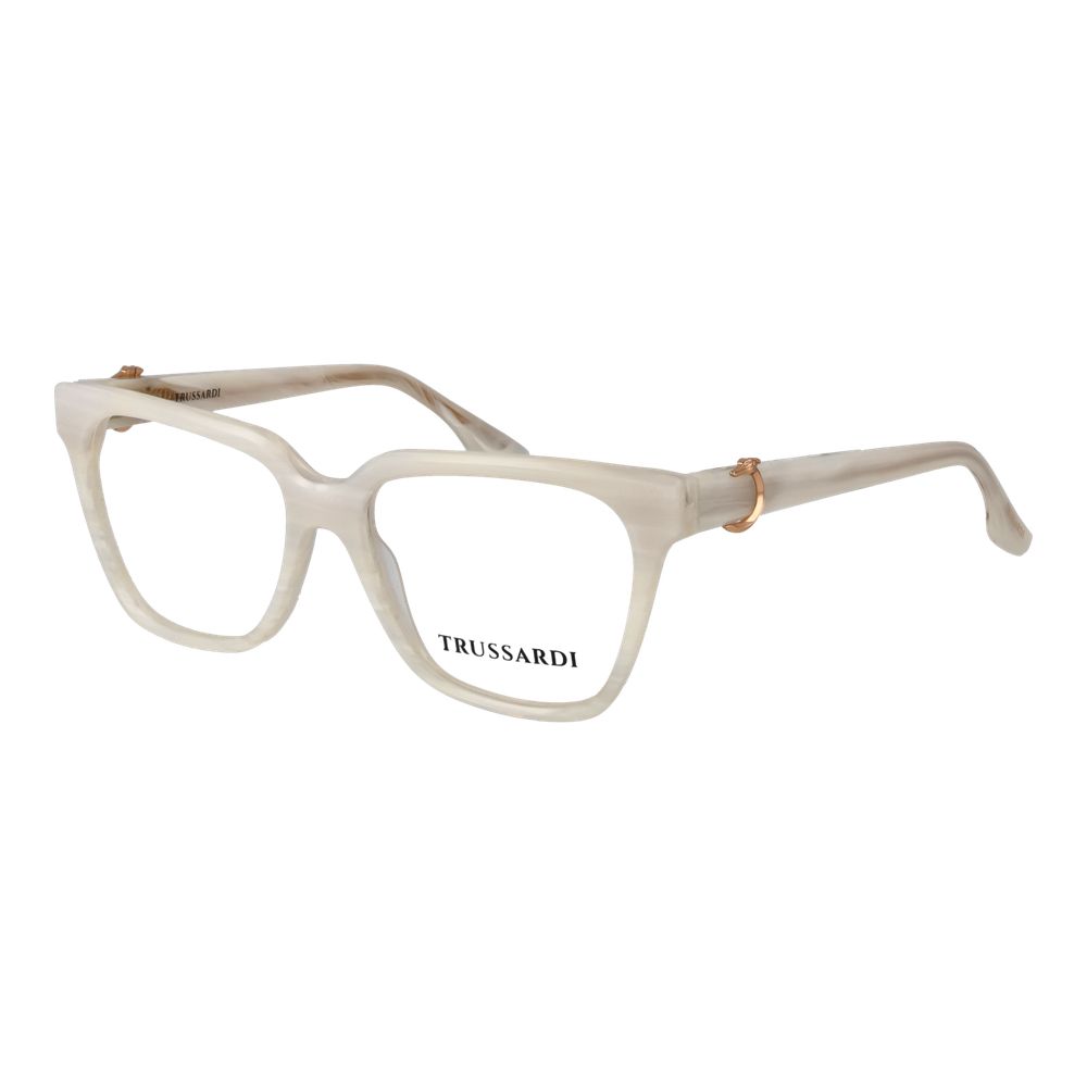 Trussardi Women’s Optical Glasses – White Square Frame, 51mm