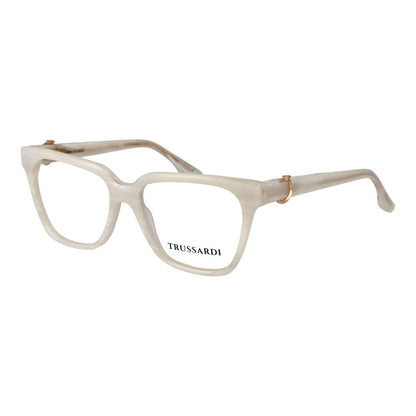 Trussardi Women’s Optical Glasses – White Square Frame, 51mm