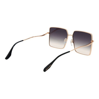 Trussardi Women’s Sunglasses – Black Square Frame, Purple Gradient Lenses
