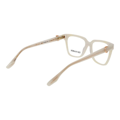 Trussardi Women’s Optical Glasses – White Square Frame, 51mm