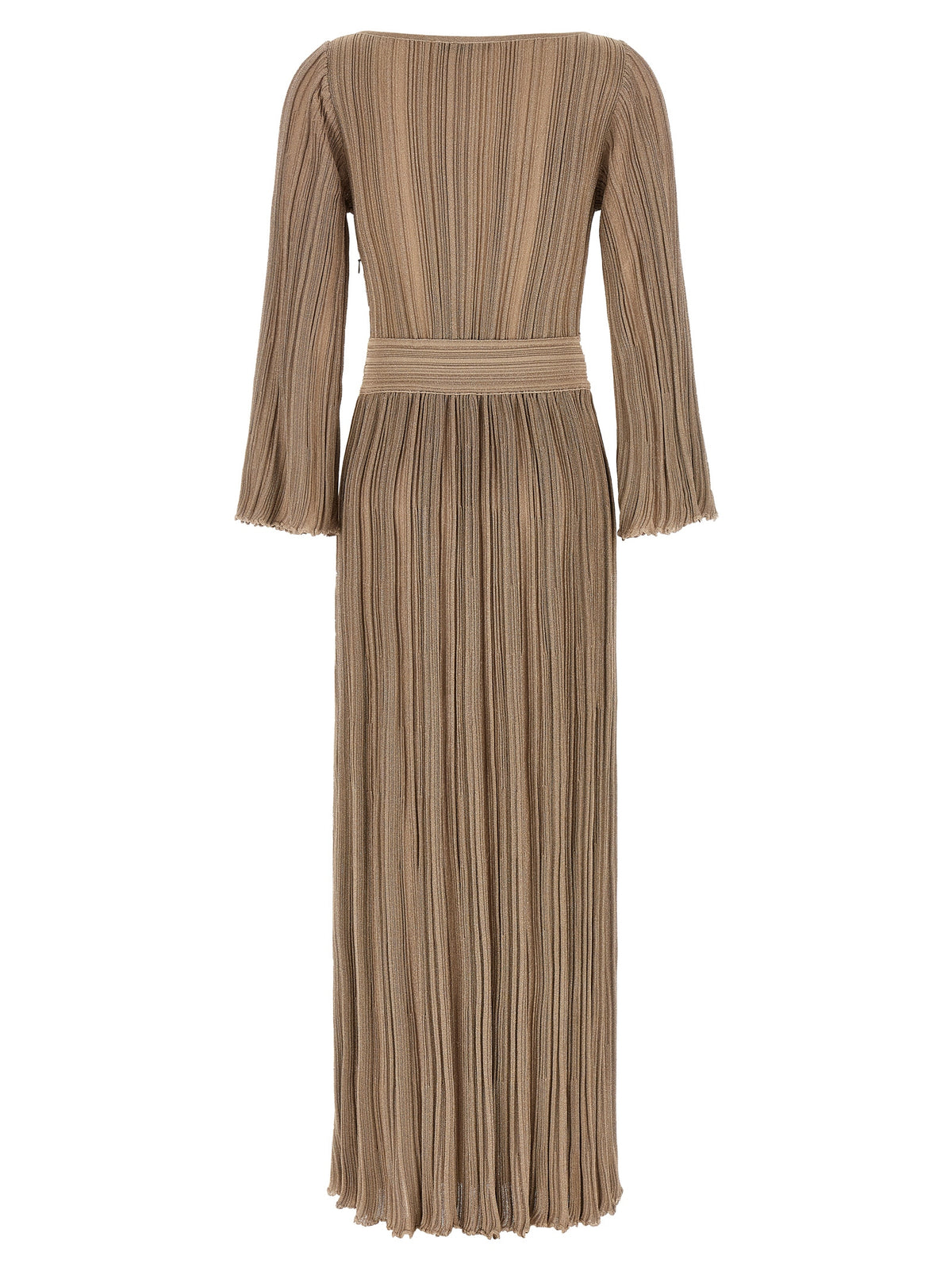 ANTONINO VALENTI Gold Viscose Long Dress