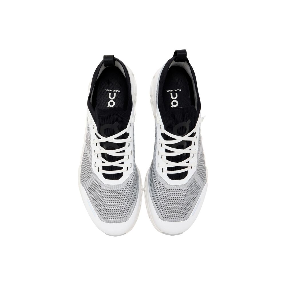 On Running Cloud 6 Versa Synthetic Athletic Sneakers - Black and White