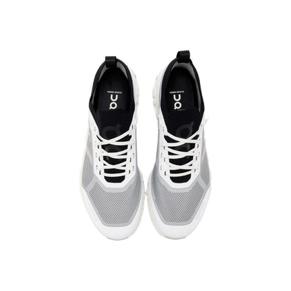 On Running Cloud 6 Versa Synthetic Athletic Sneakers - Black and White