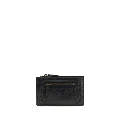 Balenciaga Black Lamb Ovis Aries Aries Wallet - Le City Long Card Holder