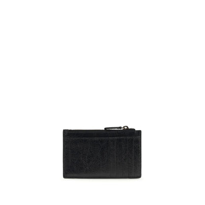 Balenciaga Black Lamb Ovis Aries Aries Wallet - Le City Long Card Holder