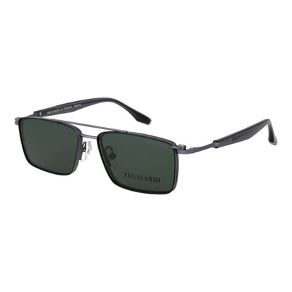 Trussardi Gray Titanium Glasses (Frames) - Gunmetal