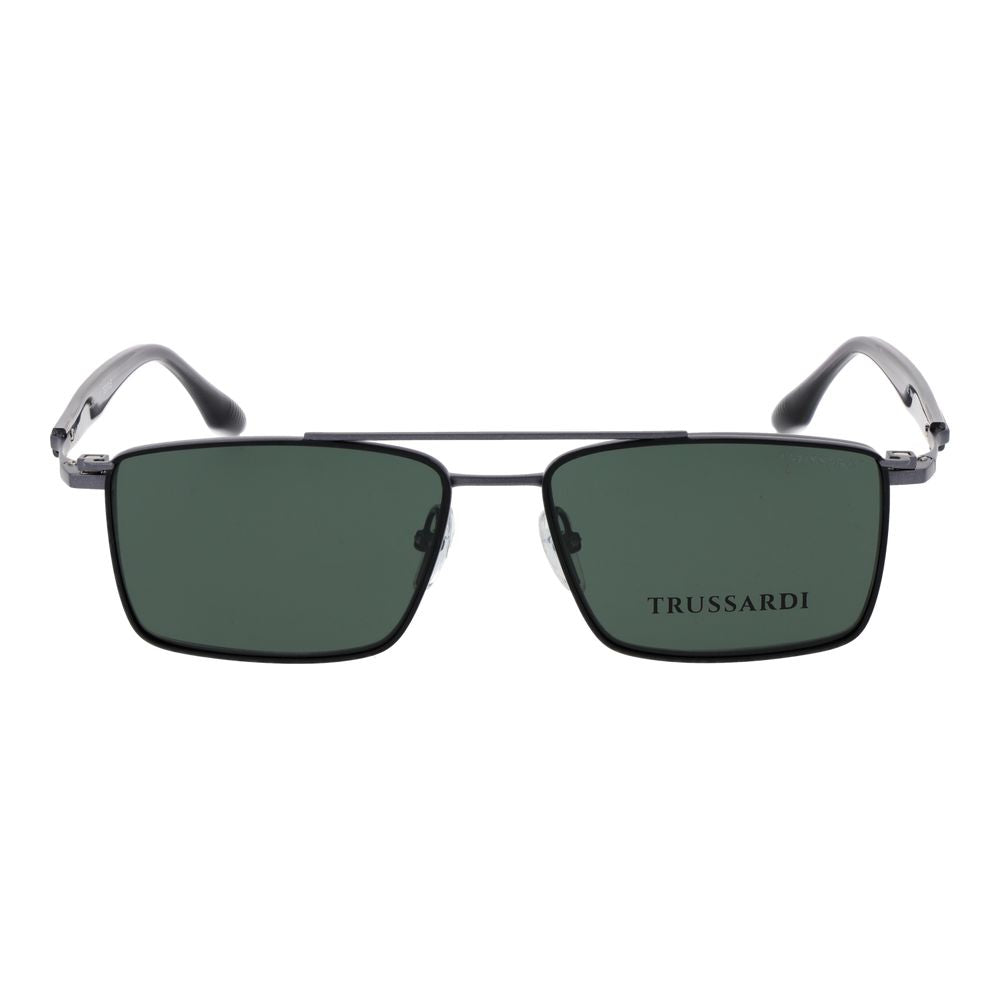 Trussardi Gray Titanium Glasses (Frames) - Gunmetal